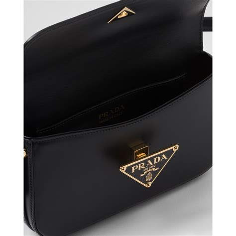 prada 1bd339|Black Leather Shoulder Bag .